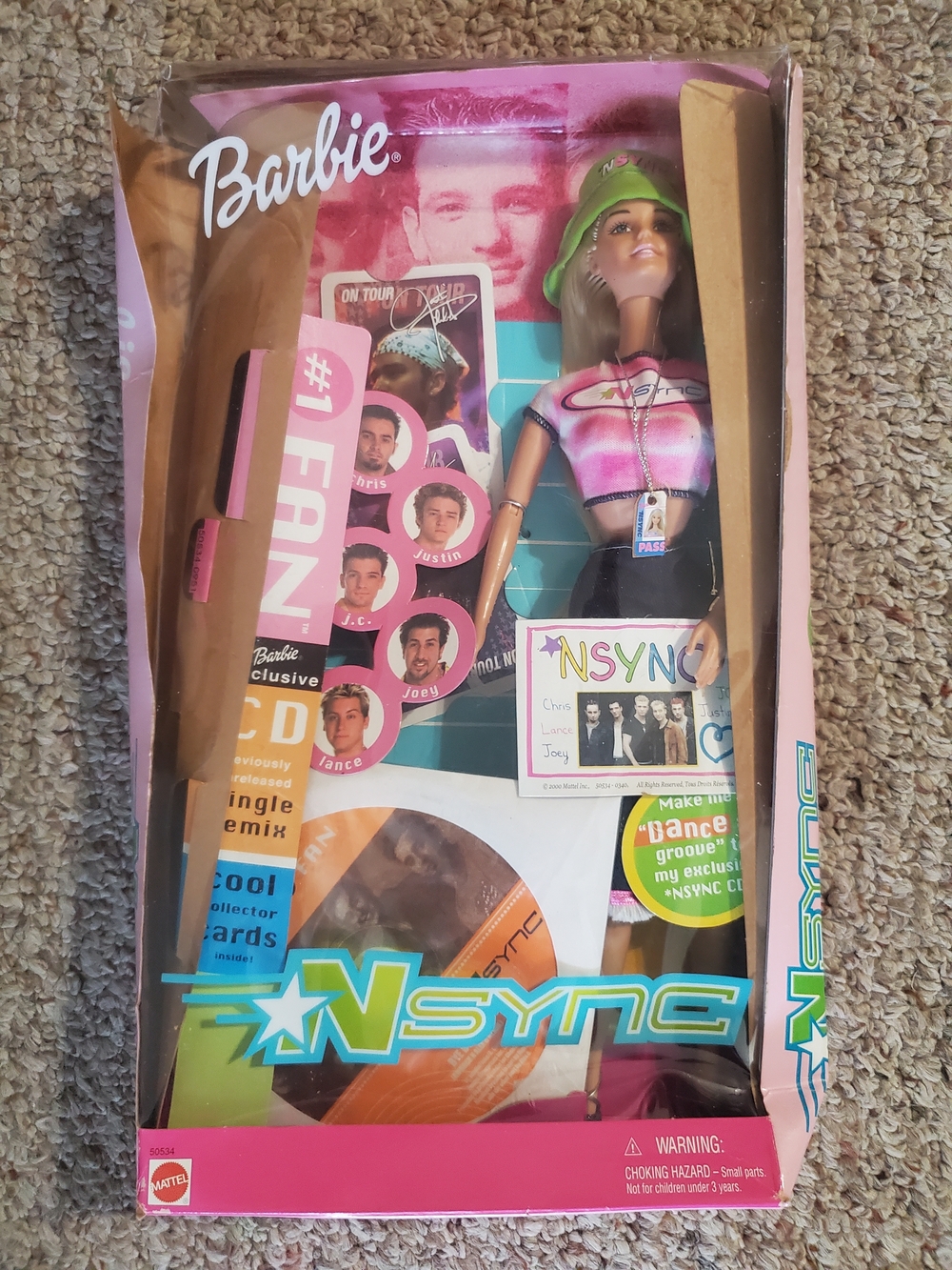 Barbie NSYNC Collector Doll - Pink, Green & Black Outfit
